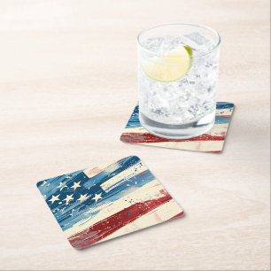 Patriotic Paper Coasters