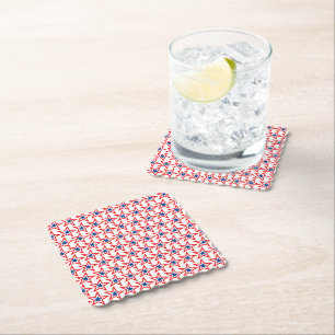 Patriotic Paper Drink Coaster