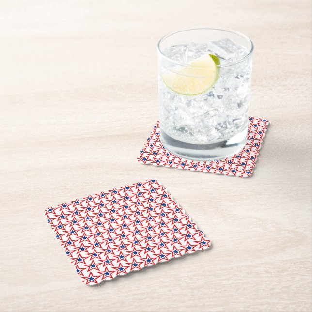 Patriotic Paper Drink Coaster (Insitu)