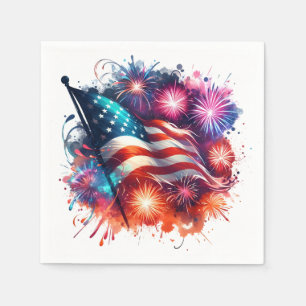 Patriotic Paper Napkins