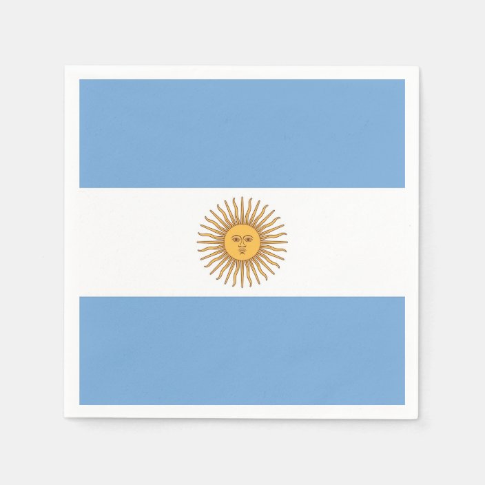 Patriotic paper napkins with flag of Argentina | Zazzle.com