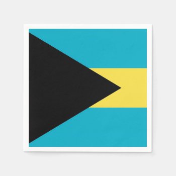 Patriotic Paper Napkins With Flag Of Bahamas by AllFlags at Zazzle