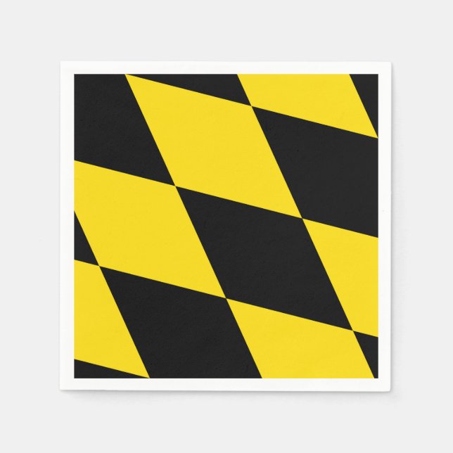 Patriotic paper napkins with flag of Munich (Front)