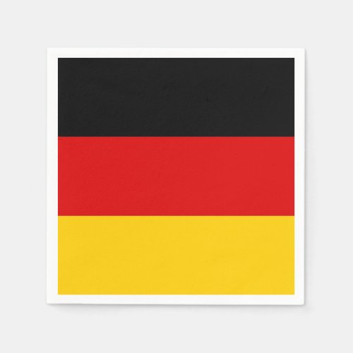Patriotic paper napkins with Germany flag
