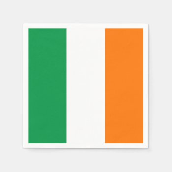 Patriotic Paper Napkins With Ireland Flag by AllFlags at Zazzle