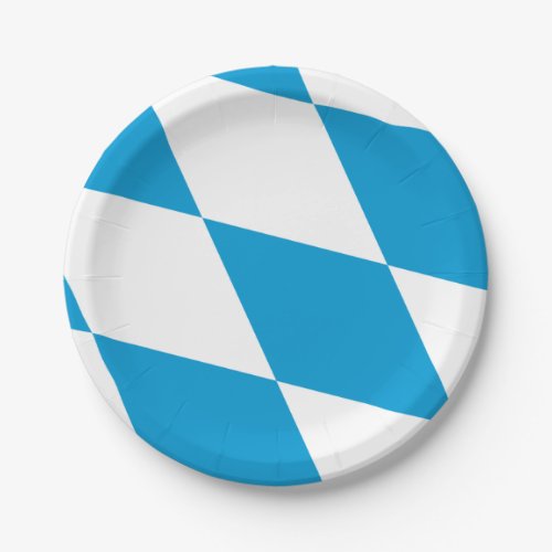 Patriotic paper plate with flag of Bavaria