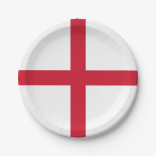 Patriotic paper plate with flag of United Kingdom