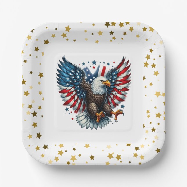 Patriotic Paper Plates (Front)