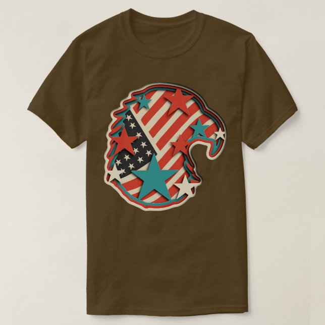 Patriotic Papercraft T-Shirt (Design Front)