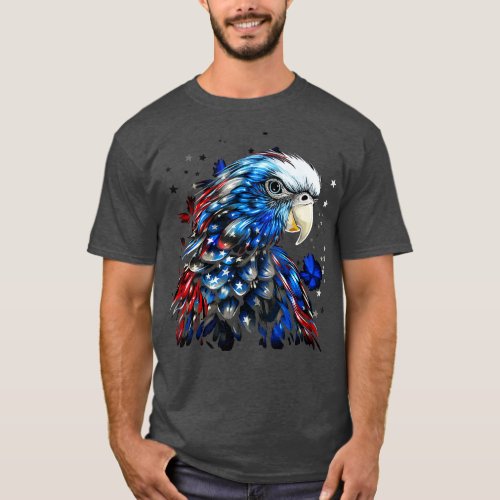 Patriotic Parakeet T_Shirt