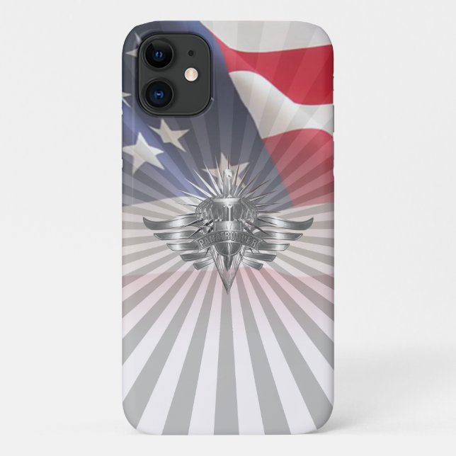 Patriotic Paratrooper Commemorative Design Case-Mate iPhone Case (Back)