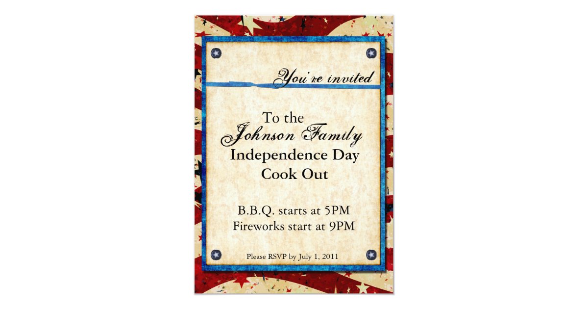 Patriotic Party Invitation | Zazzle.com