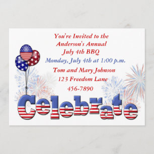 Patriotic Party Invitation