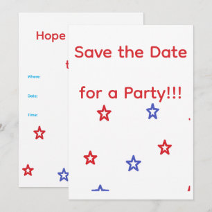 Patriotic Party Invitation