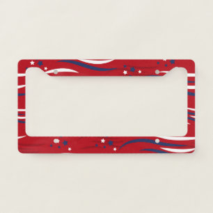 Patriotic Party Vibes License Plate Frame