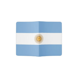 Patriotic Passport Holder with flag of Argentina
