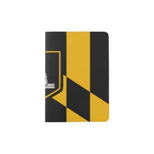 Patriotic Passport Holder with flag of Baltimore