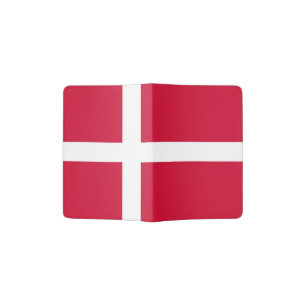 Patriotic Passport Holder with flag of Denmark