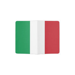 Patriotic Passport Holder with flag of Italy