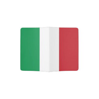 Patriotic Passport Holder with flag of Italy