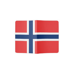 Patriotic Passport Holder with flag of Norway