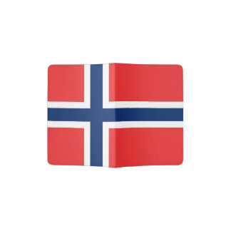 Patriotic Passport Holder with flag of Norway
