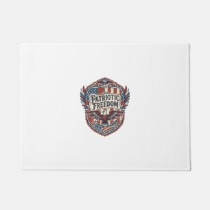 Patriotic Patchwork Artist Doormat