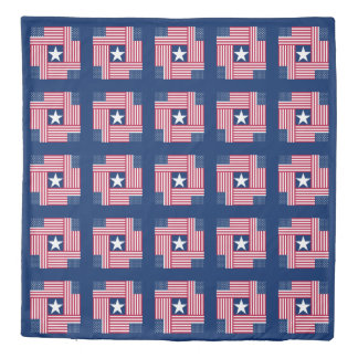 Patriotic Pattern American Flag Duvet Cover