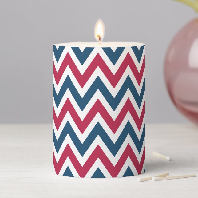 Patriotic Pattern Candle (In Situ)