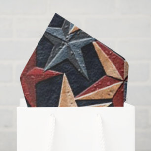 Patriotic pattern stars tissue paper