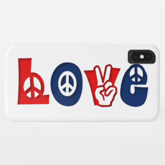 Patriotic Peace LOVE iPhone XS Max Case