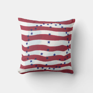 Patriotic Peace Sign U S Flag Pillows