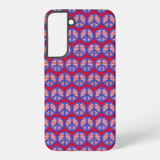 Patriotic Peace Signs Samsung Galaxy S22+ Case