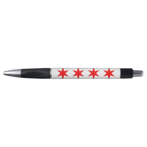 Patriotic Pen with flag of Chicago City USA