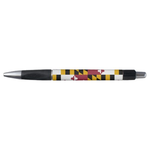 Patriotic Pen with flag of Maryland State USA