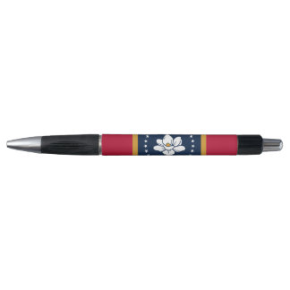 Patriotic Pen with flag of Mississippi, USA