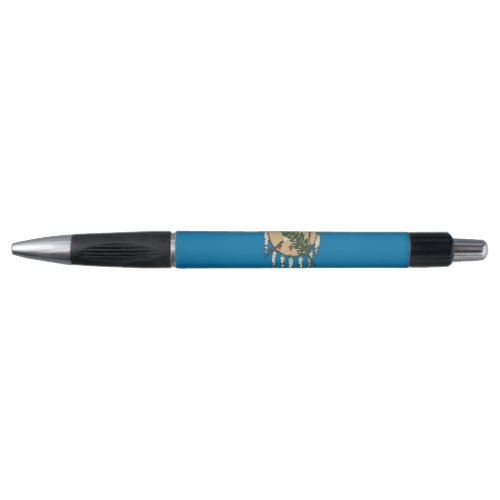 Patriotic Pen with flag of Oklahoma State USA