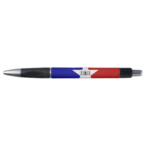 Patriotic Pen with flag of San Antonio USA