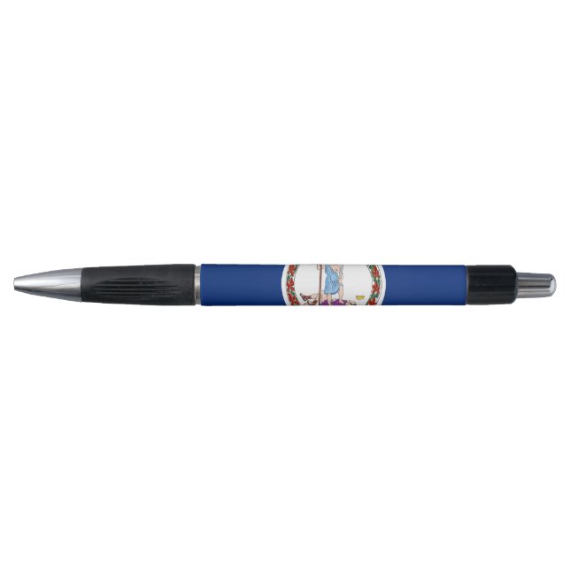 Patriotic Pen with flag of Virginia State, USA (Front)