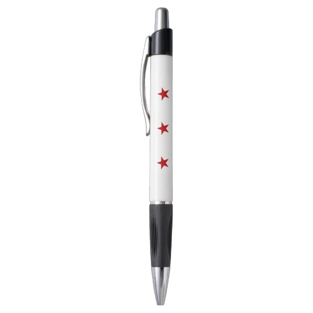 Patriotic Pen with flag of Washington DC, USA (Top (Vertical))