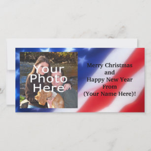 Patriotic Personalized Photo Card