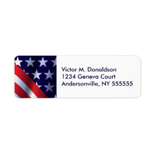 Patriotic Personalized Return Address Labels