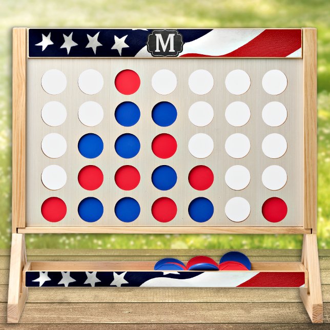 Patriotic Personalized USA American Flag Giant Fast Four (Creator Uploaded)