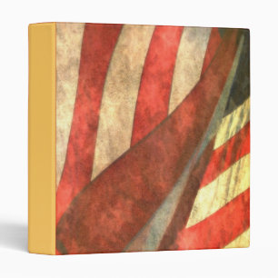 Patriotic Personzlized American Flag 1" Binder