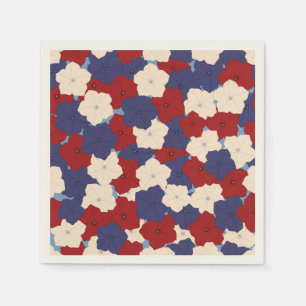 Patriotic Petunias Napkins