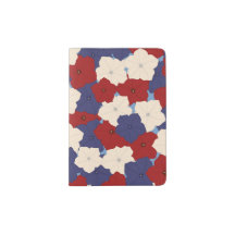 Patriotic Petunias Passport Holder