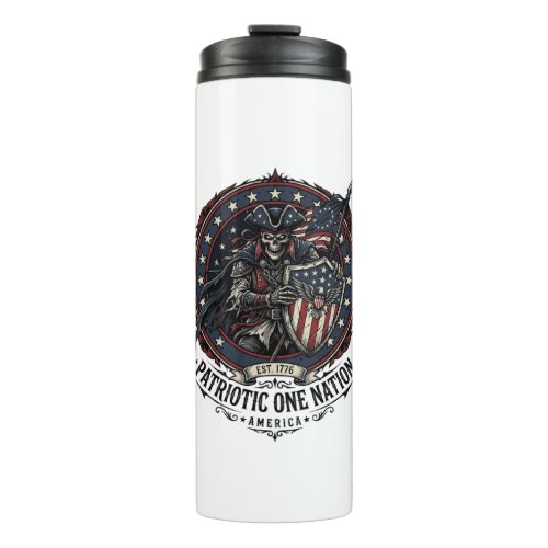 Patriotic Phantom Patriot Horror Monster Patriot 4 Thermal Tumbler