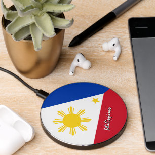 Patriotic Philippines Charger, Philippine Flag Wireless Charger