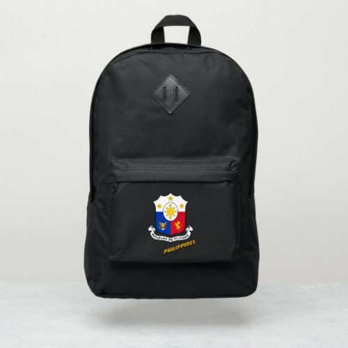 Patriotic Philippines  Coat of Arms  Flag Port Authority Backpack
