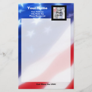 Patriotic Photo Stationery
